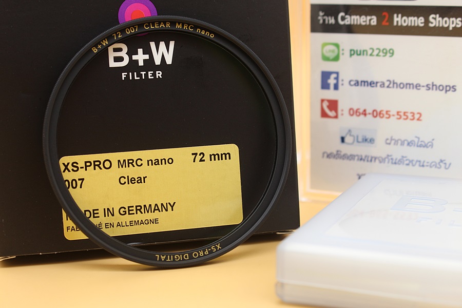 ขาย FILTER B+W หน้า (43 49 52 72) มือสอง สภาพสวยๆ หน้าใสๆ พร้อมกล่อง  1.B+W 43mm XS-Pro UV Haze MRC-Nano 010M = 990 บาท  2.B+W 49mm XS-Pro MRC-Nano 007M = 